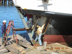 Inspection of repairs to the Block Island Ferry